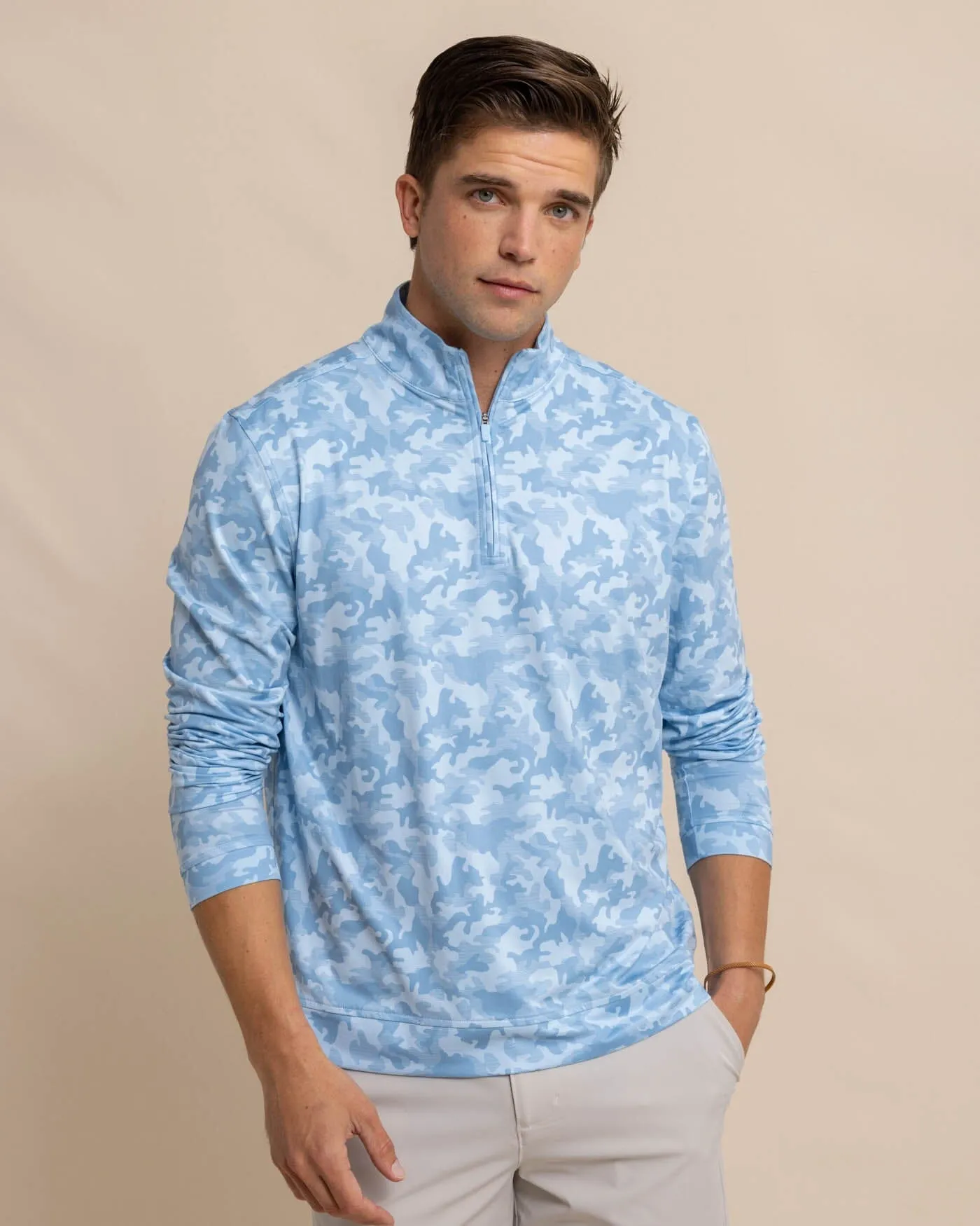 Island Camo Print Cruiser Quarter Zip sold by Southern Tide product image thumbnail 2