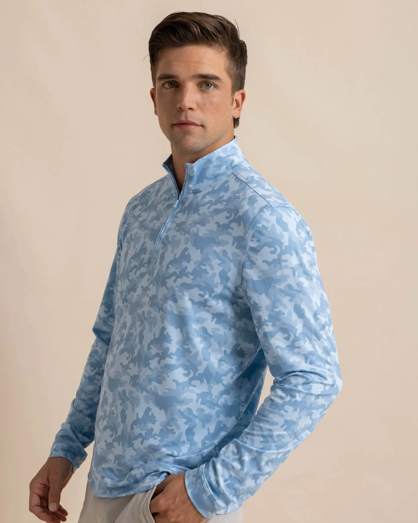 Island Camo Print Cruiser Quarter Zip sold by Southern Tide product image thumbnail 4