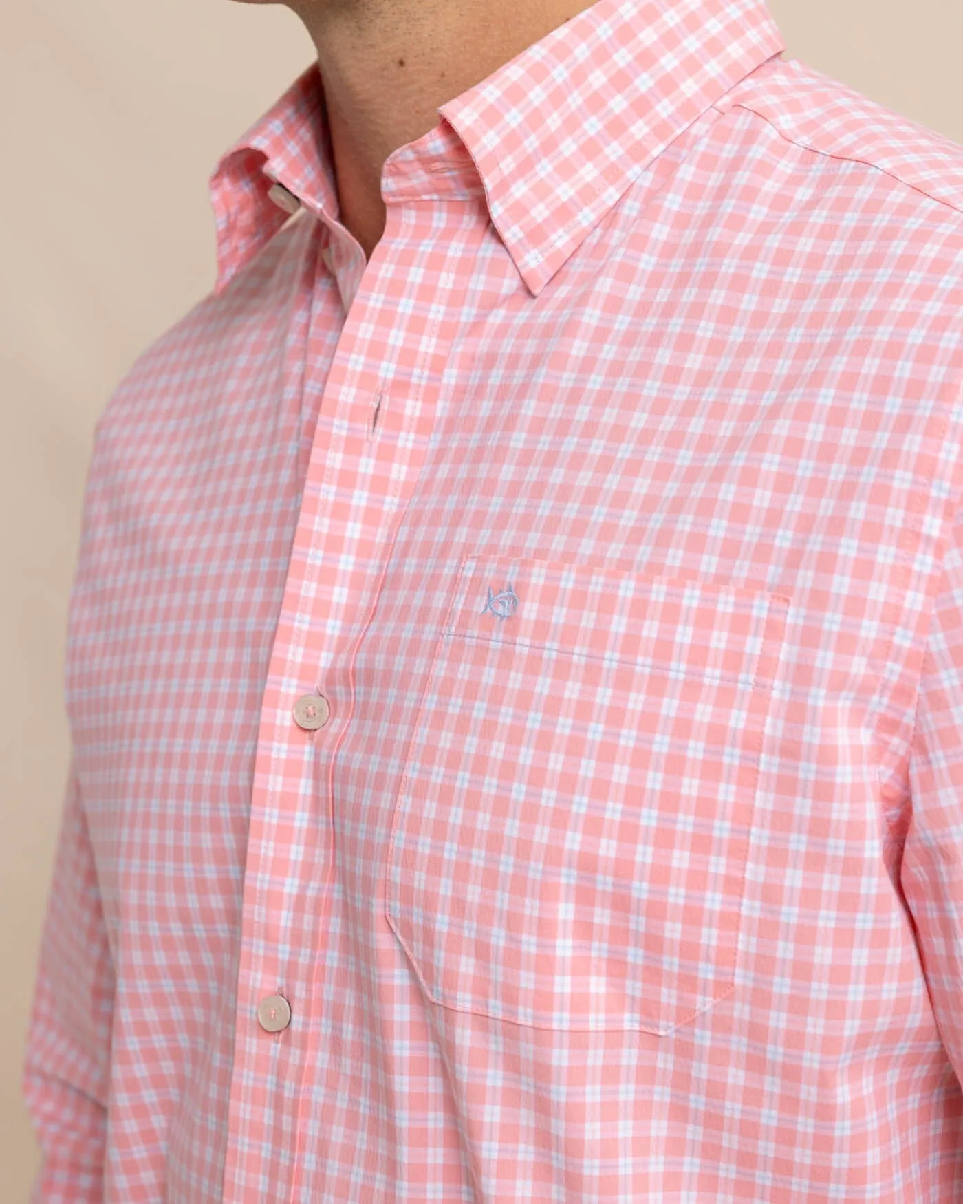 Charleston Roanoke Check Long Sleeve Sport Shirt sold by Southern Tide product image thumbnail 5