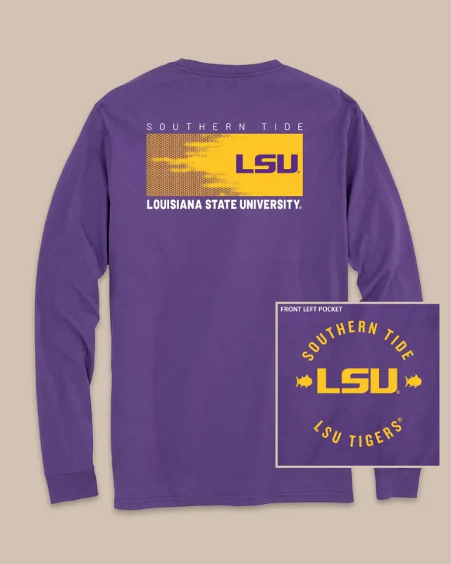 LSU Tigers Gameday Hexagon Gradient T-Shirt sold by Southern Tide