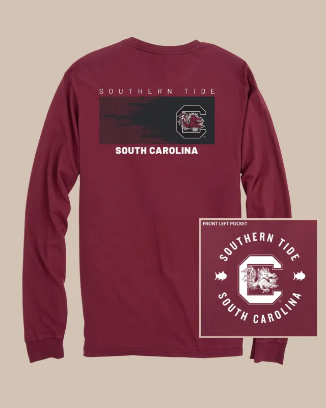 South Carolina Gamecocks Gameday Hexagon Gradient T-Shirt sold by Southern Tide