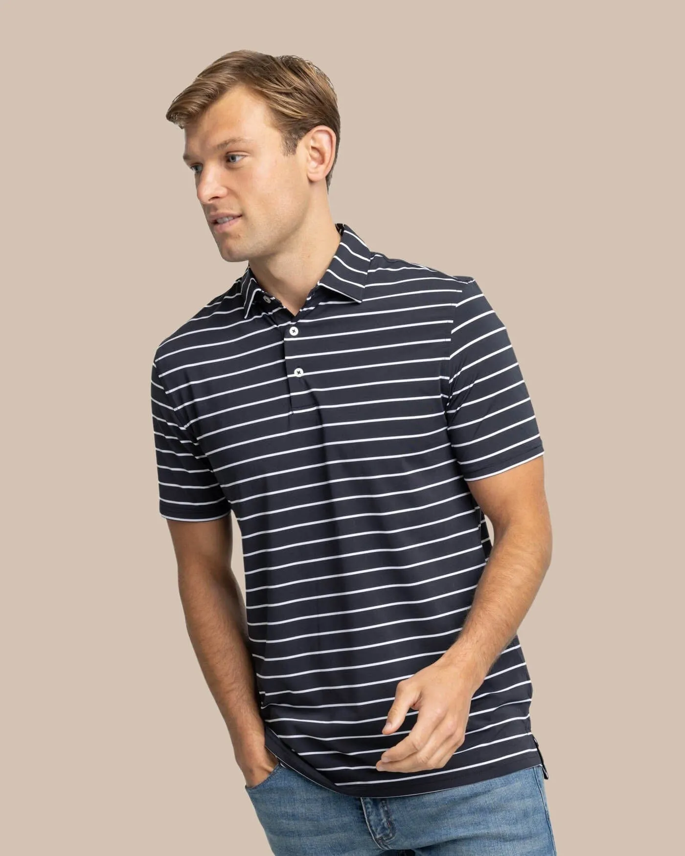brrr°®eeze Desmond Stripe Polo sold by Southern Tide