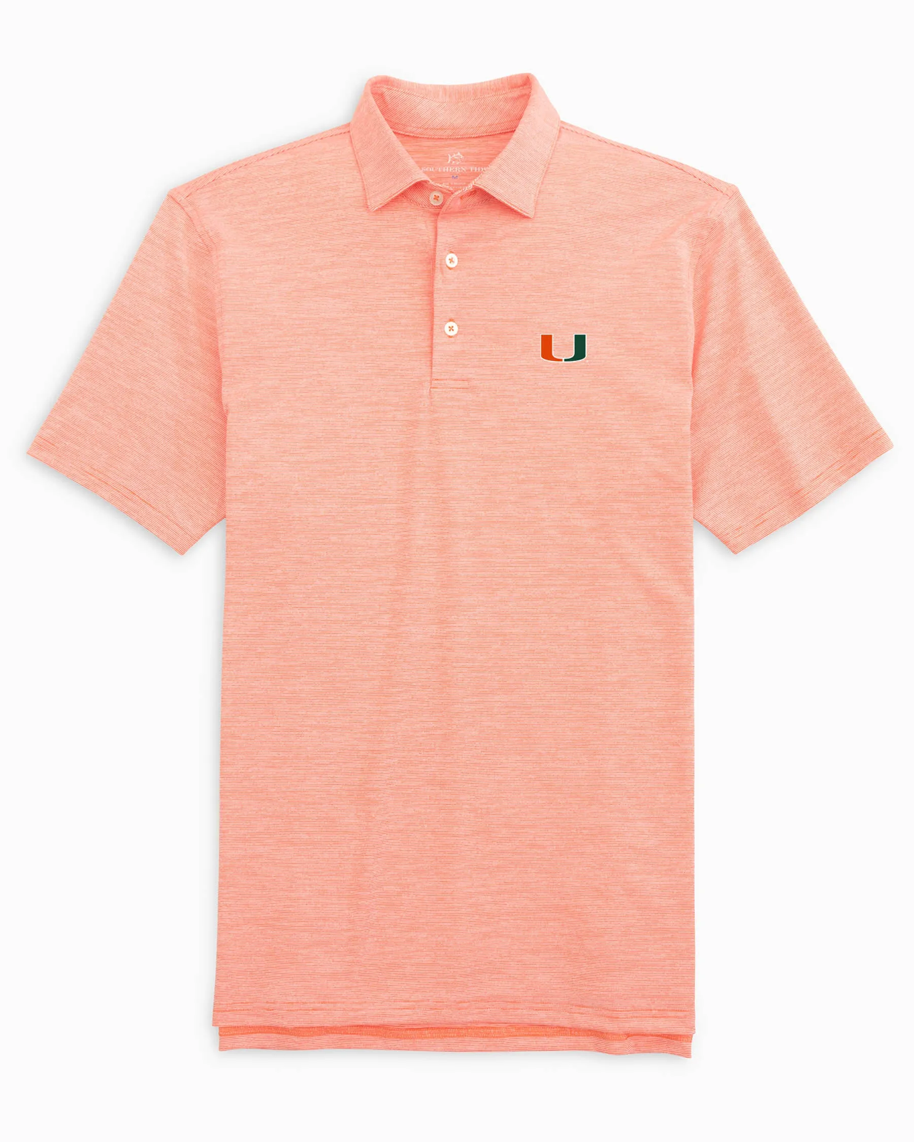 Miami Hurricanes Driver Spacedye Polo Shirt sold by Southern Tide product image thumbnail 2