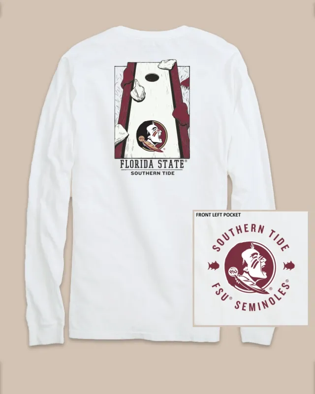 FSU Seminoles Gameday Cornhole Board T-Shirt sold by Southern Tide