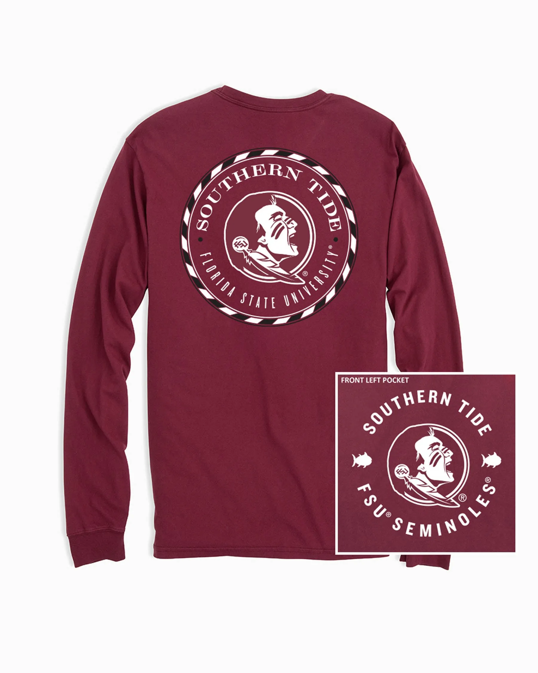 FSU Seminoles Long Sleeve Medallion T-Shirt sold by Southern Tide