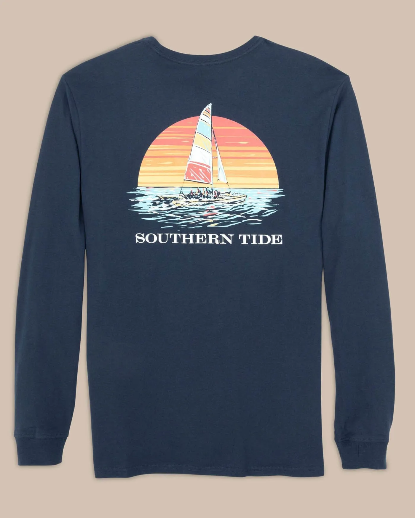 Sunset Silhouette Long Sleeve T-Shirt sold by Southern Tide