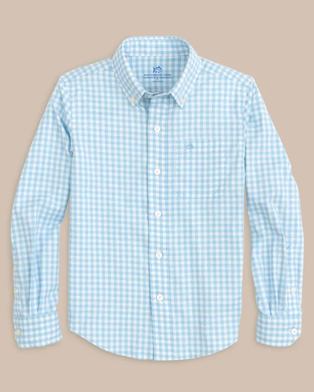 Boys Long Sleeve Hartwell Plaid Sport Shirt sold by Southern Tide