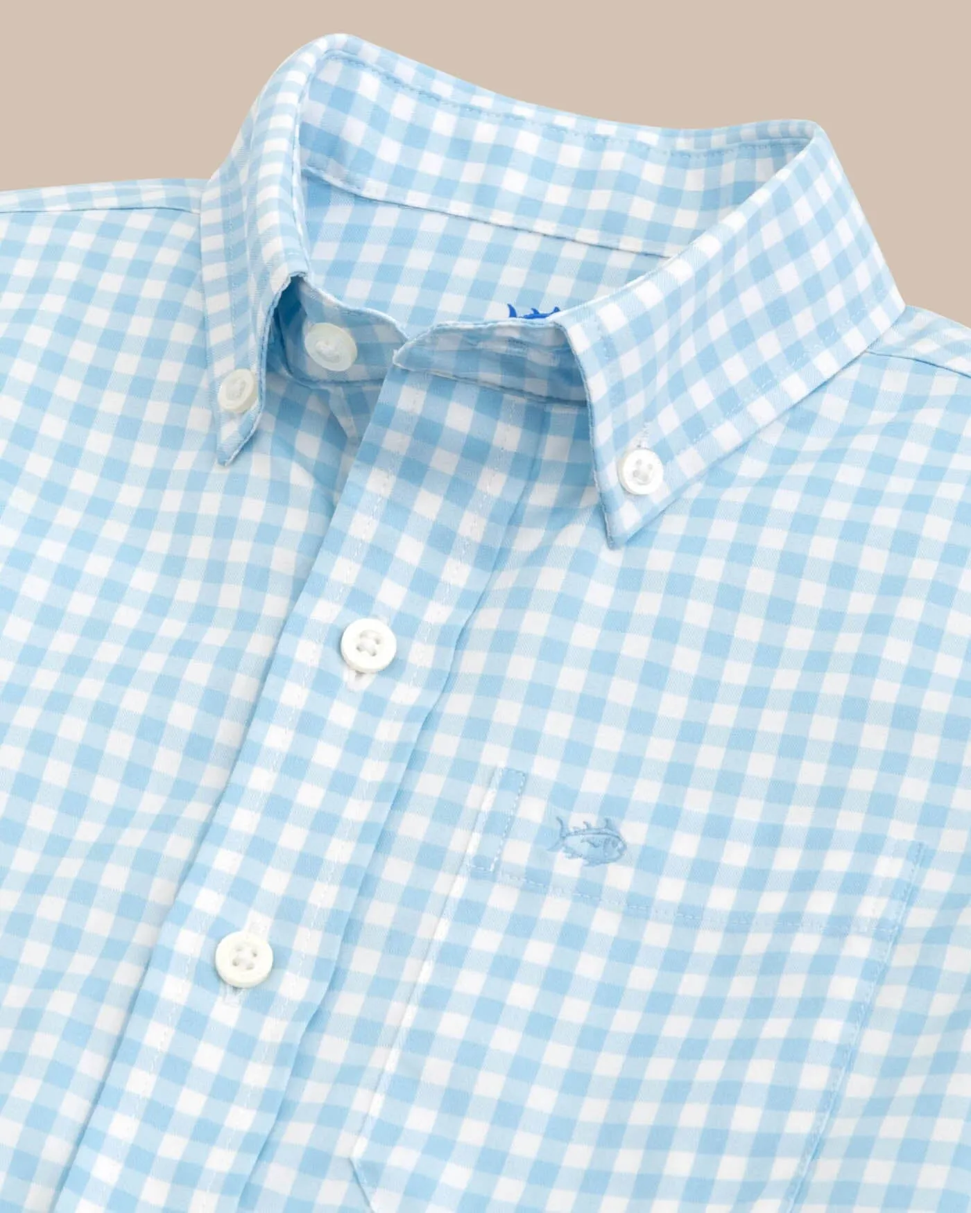 Boys Long Sleeve Hartwell Plaid Sport Shirt sold by Southern Tide product image thumbnail 2