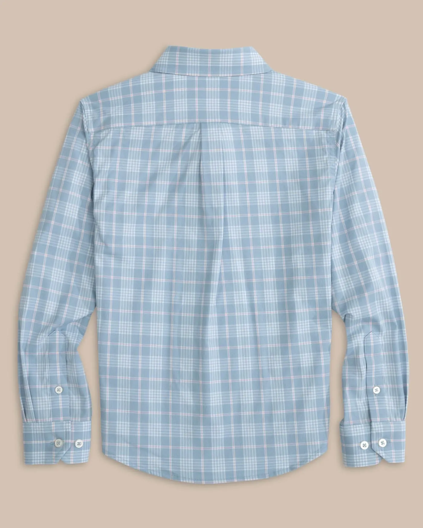 Boys Intercoastal Primrose Plaid Long Sleeve Sport Shirt sold by Southern Tide product image thumbnail 3