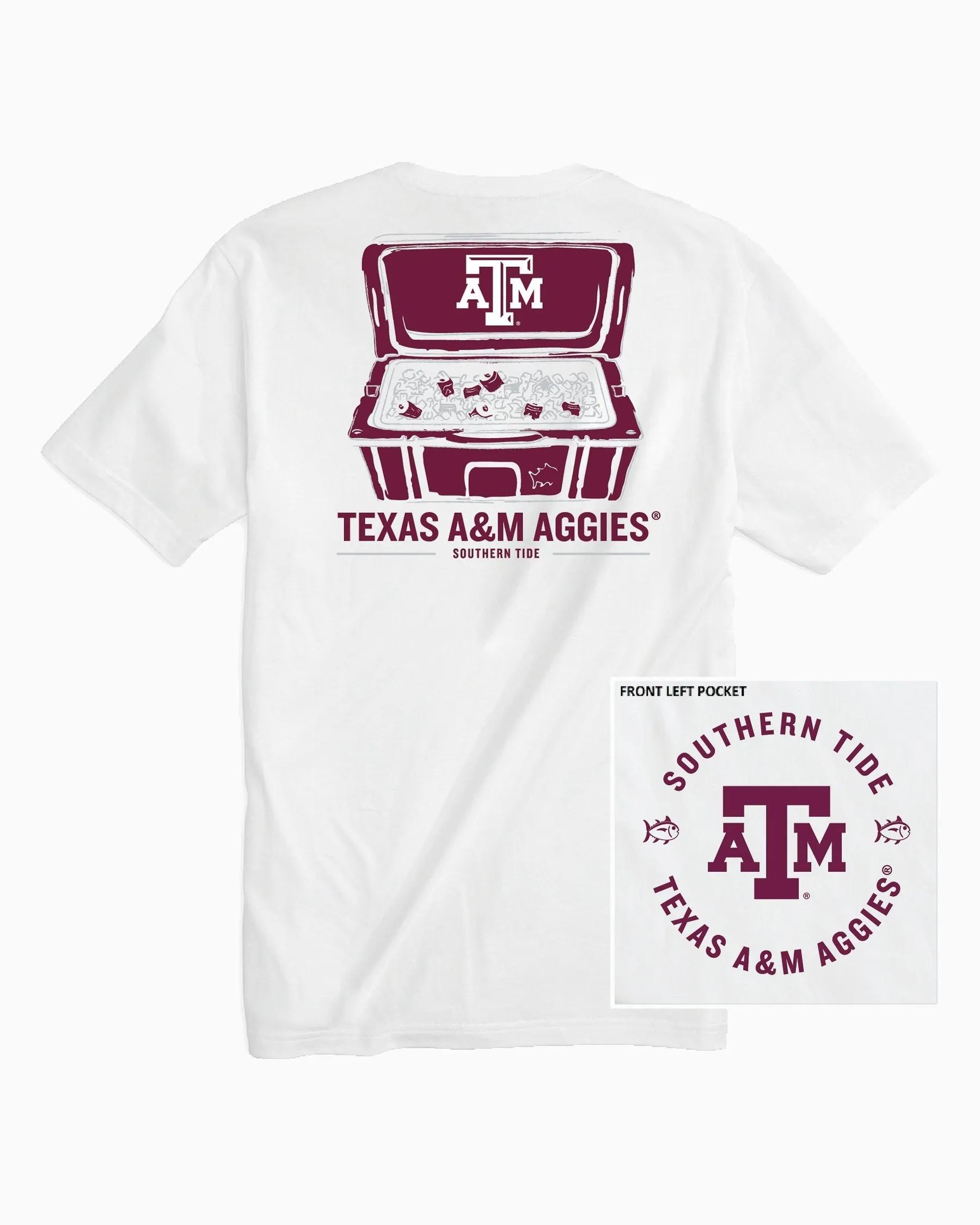 Texas A&M Aggies Cooler Short Sleeve T-Shirt sold by Southern Tide product image thumbnail 2