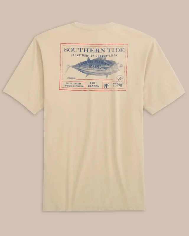 Coastal Fishing License Short Sleeve T-Shirt sold by Southern Tide