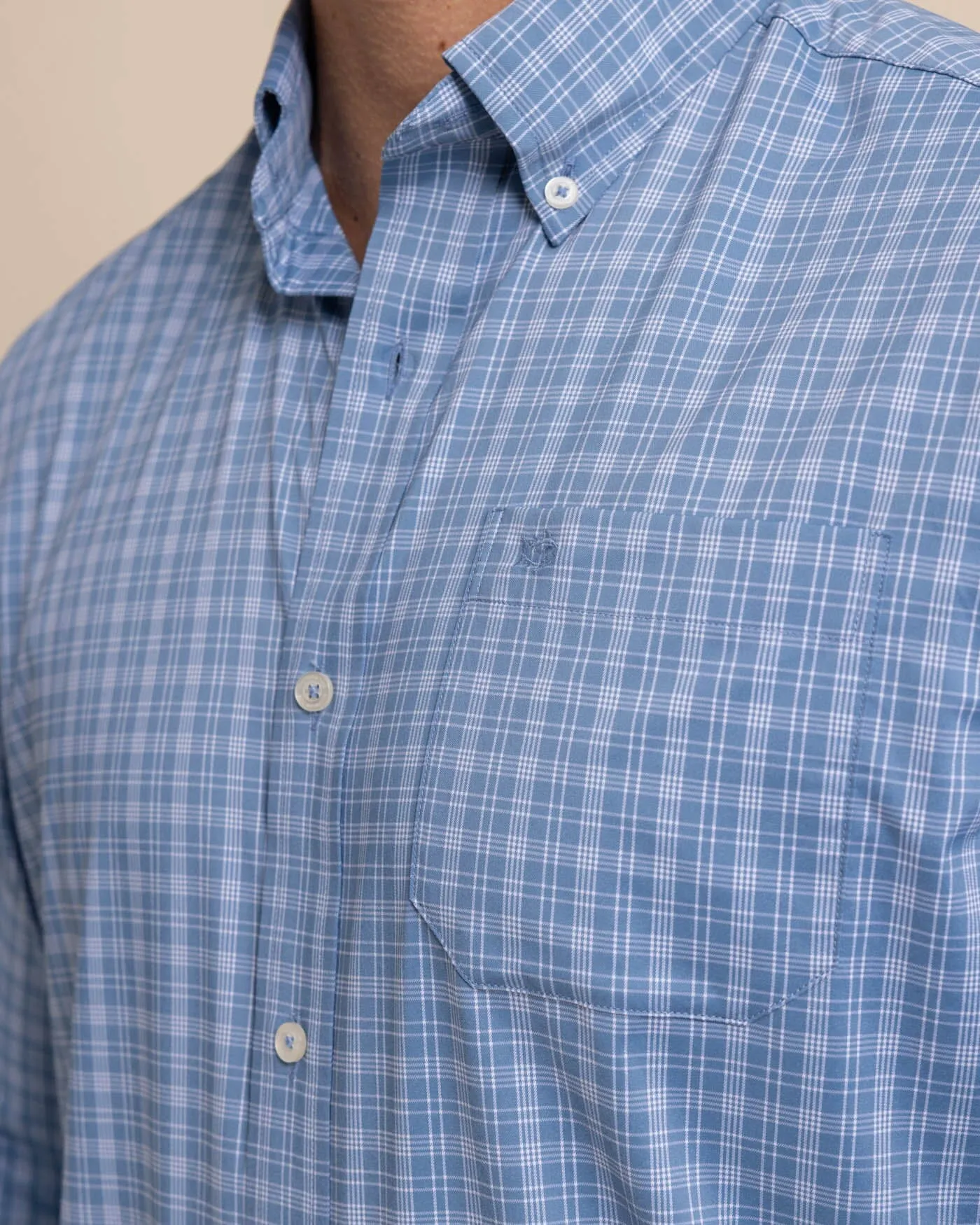 brrr°® Intercoastal Pettigru Plaid Long Sleeve Sport Shirt sold by Southern Tide product image thumbnail 2