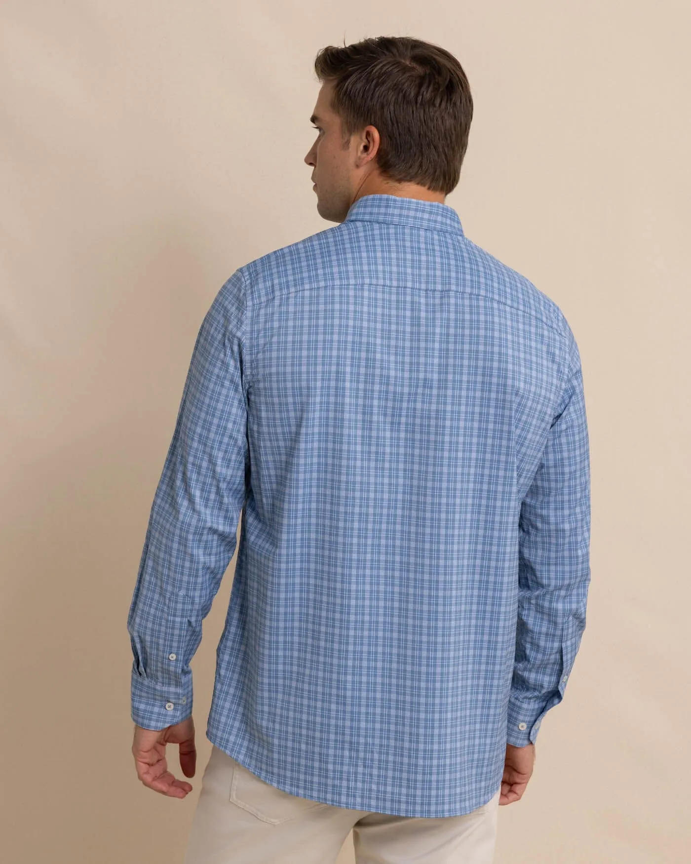brrr°® Intercoastal Pettigru Plaid Long Sleeve Sport Shirt sold by Southern Tide product image thumbnail 4