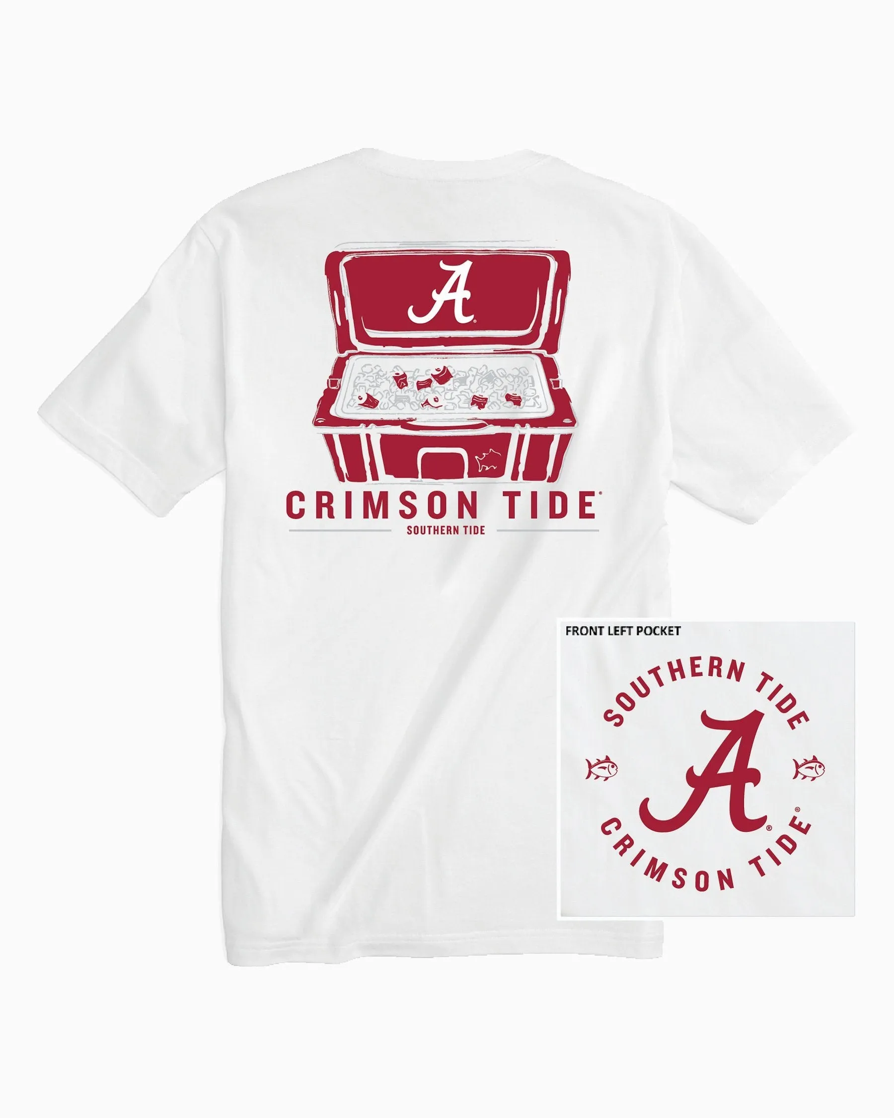 Alabama Crimson Tide Cooler Short Sleeve T-Shirt sold by Southern Tide product image thumbnail 2