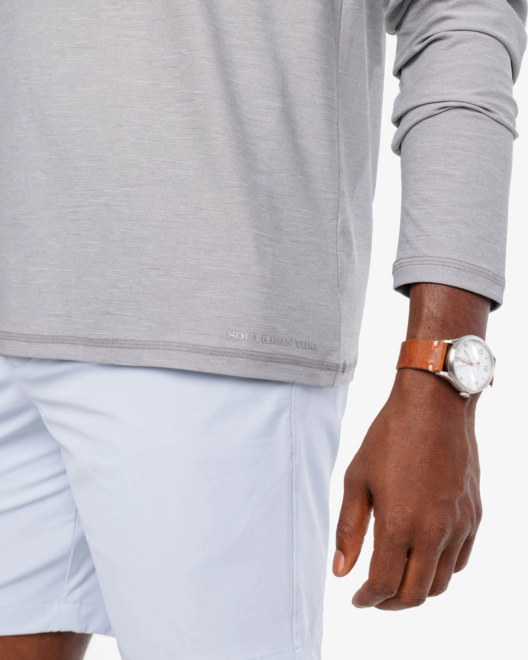 brrr°®-illiant Performance Long Sleeve T-Shirt - Steel Grey sold by Southern Tide product image thumbnail 3