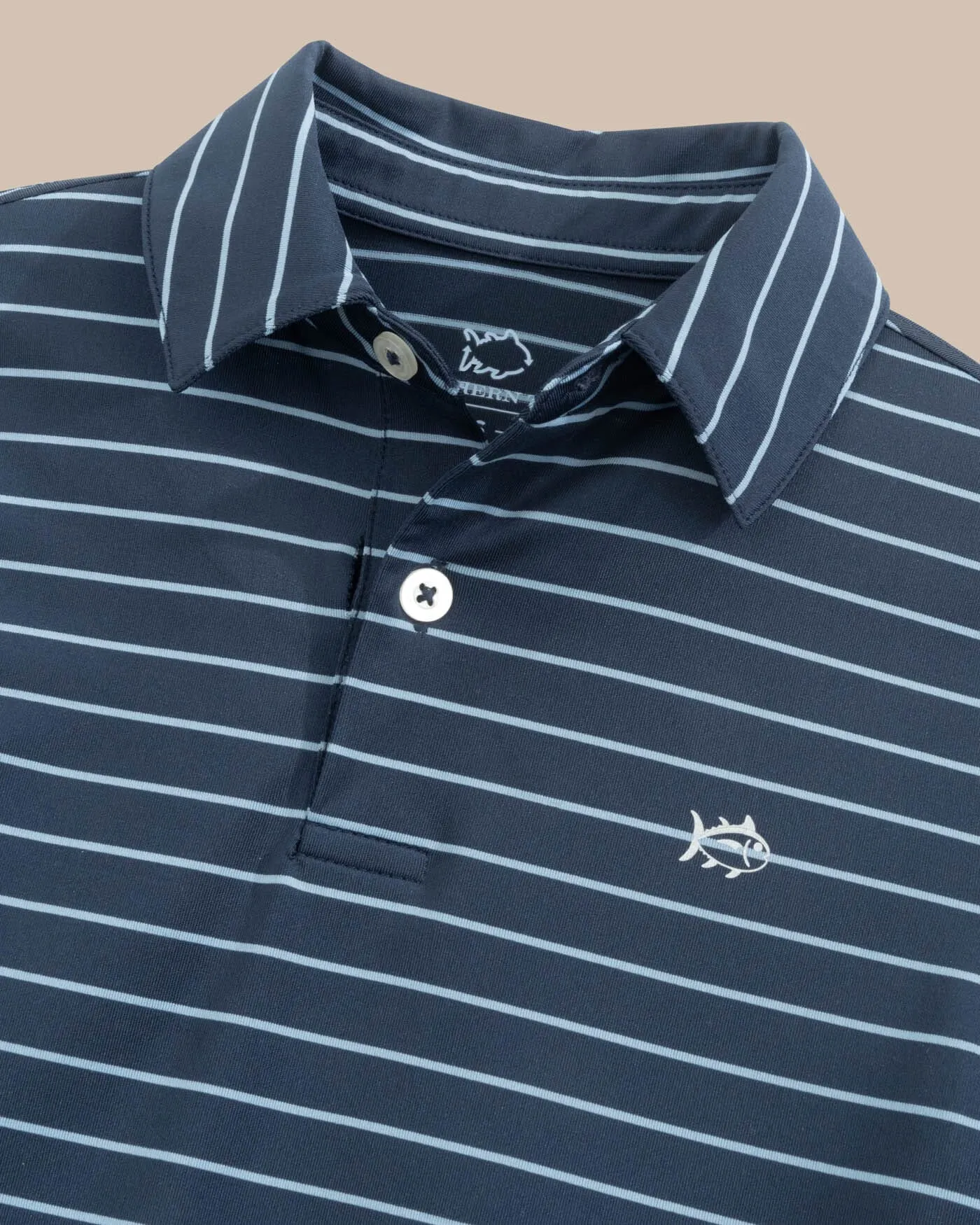 Boys Driver Seaglass Stripe Polo sold by Southern Tide product image thumbnail 2