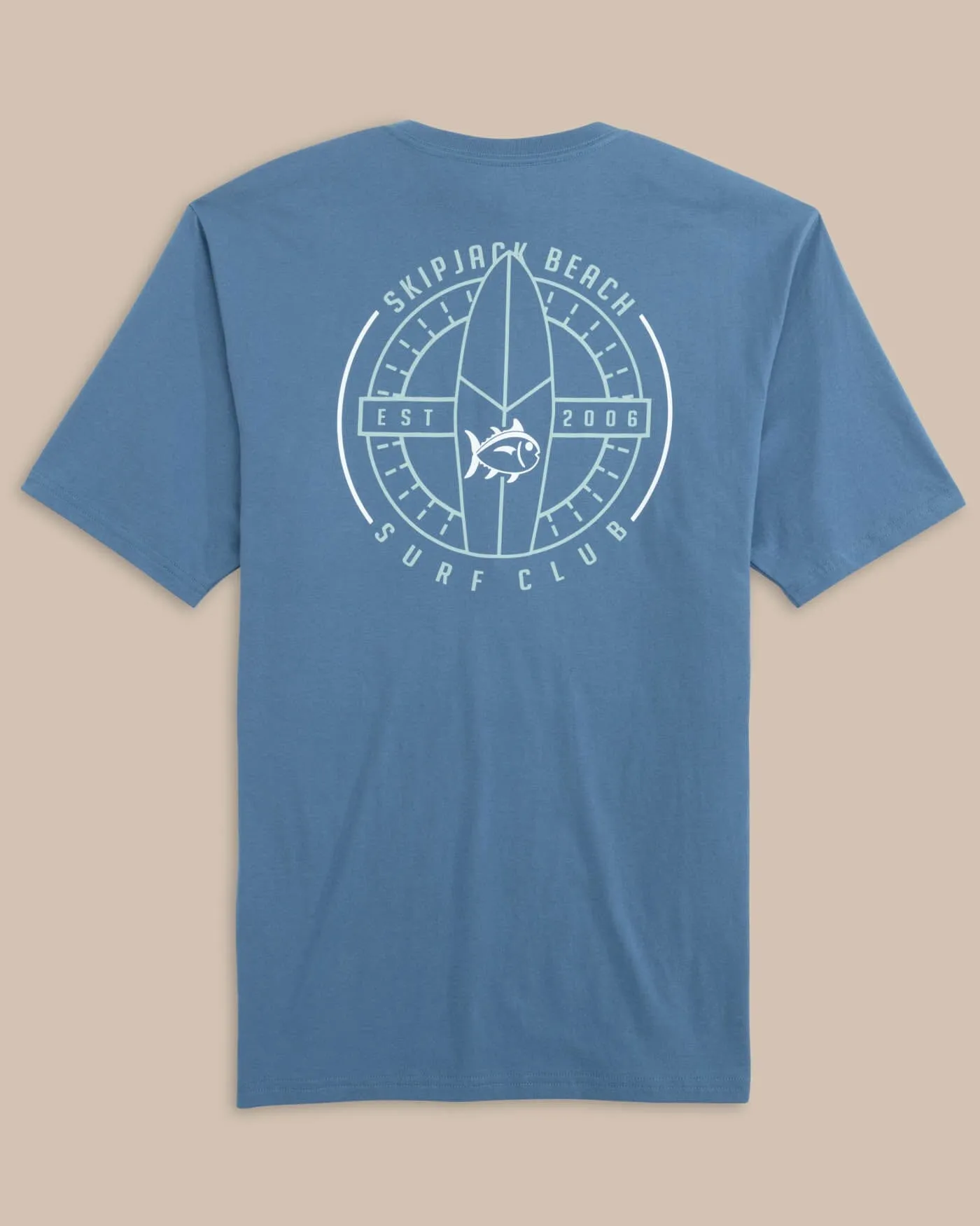 Skipjack Beach Surf Club Short Sleeve T-Shirt sold by Southern Tide