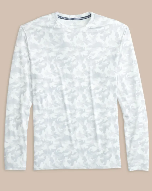 Island Camo Long Sleeve Performance T-Shirt sold by Southern Tide