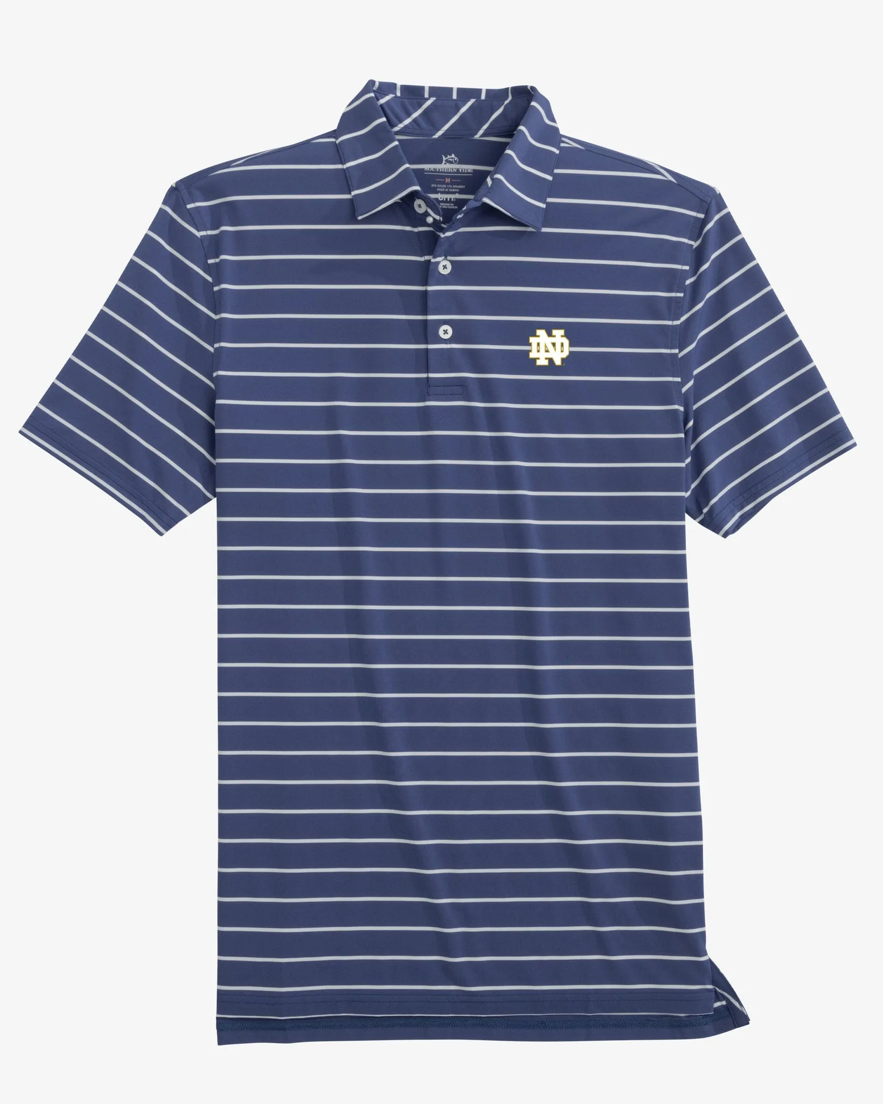 Notre Dame Fighting Irish brrr°®-eeze Desmond Stripe Polo sold by Southern Tide product image thumbnail 2