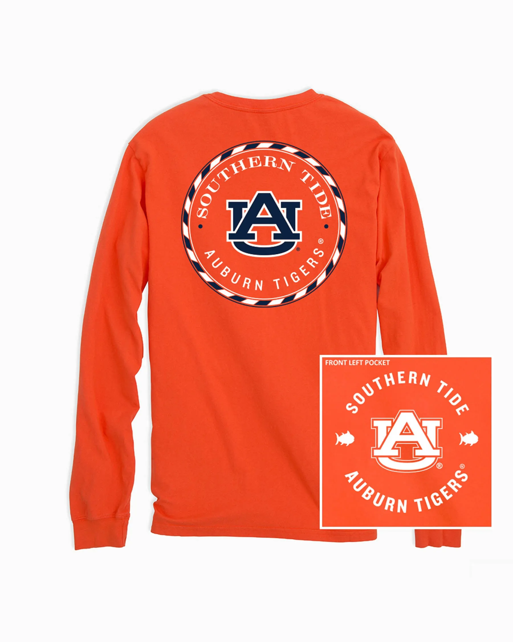 Auburn Tigers Long Sleeve Medallion T-Shirt sold by Southern Tide product image thumbnail 2
