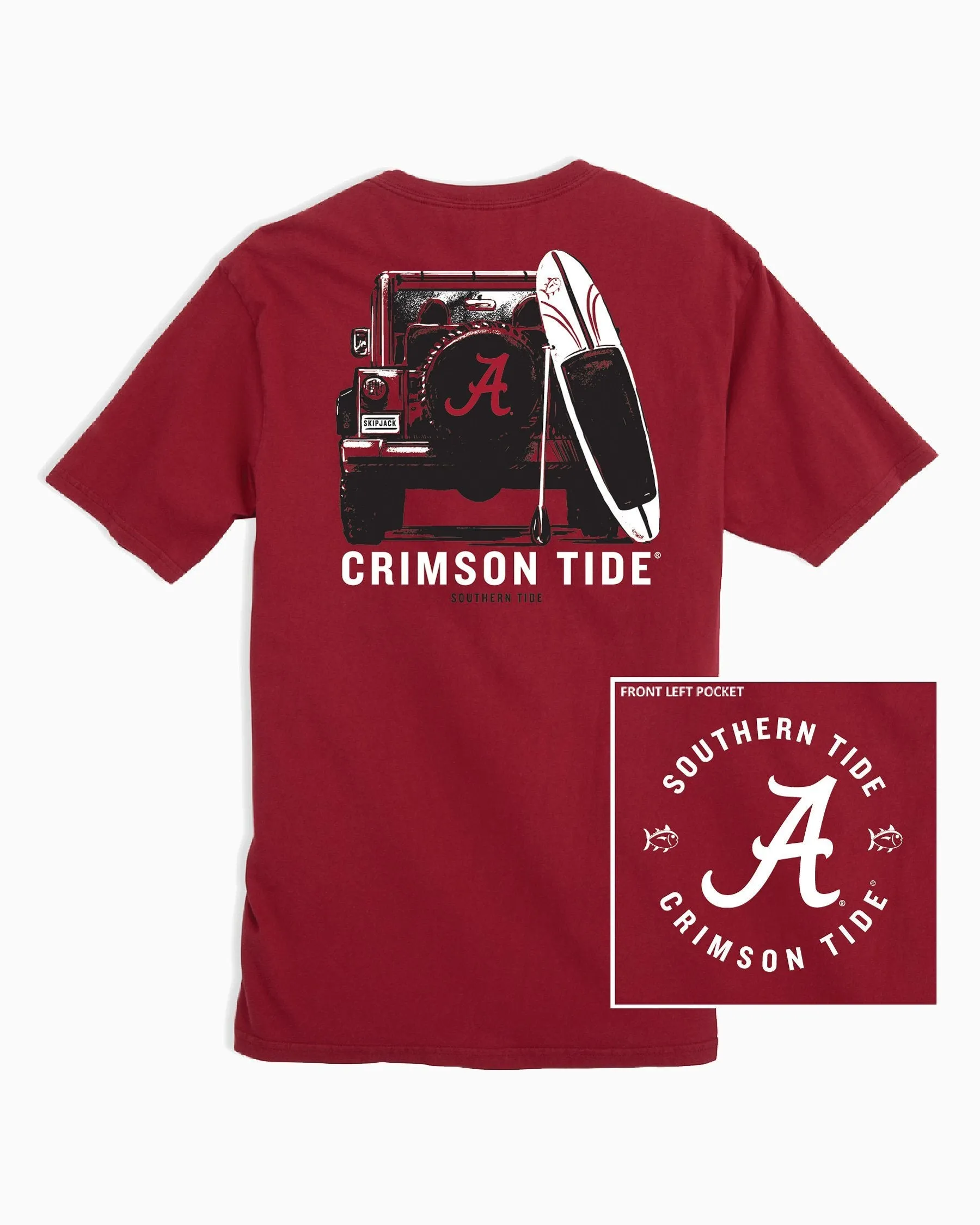 Alabama Crimson Tide Road Trip Short Sleeve T-Shirt sold by Southern Tide product image thumbnail 2