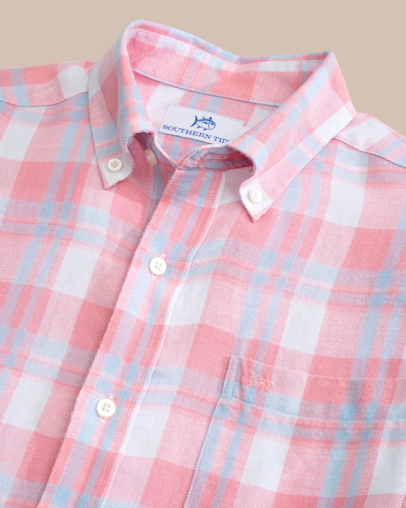 Headland Reedy Plaid Long Sleeve Sport Shirt sold by Southern Tide product image thumbnail 2
