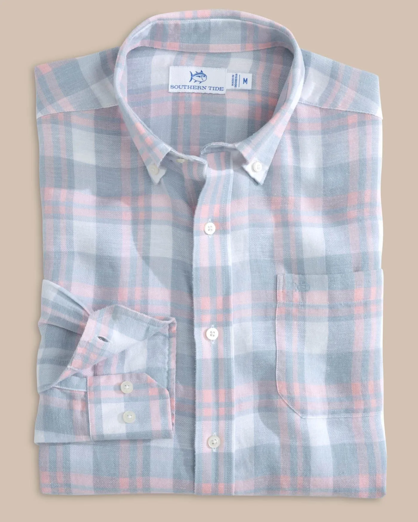 Headland Reedy Plaid Long Sleeve Sport Shirt sold by Southern Tide product image thumbnail 4