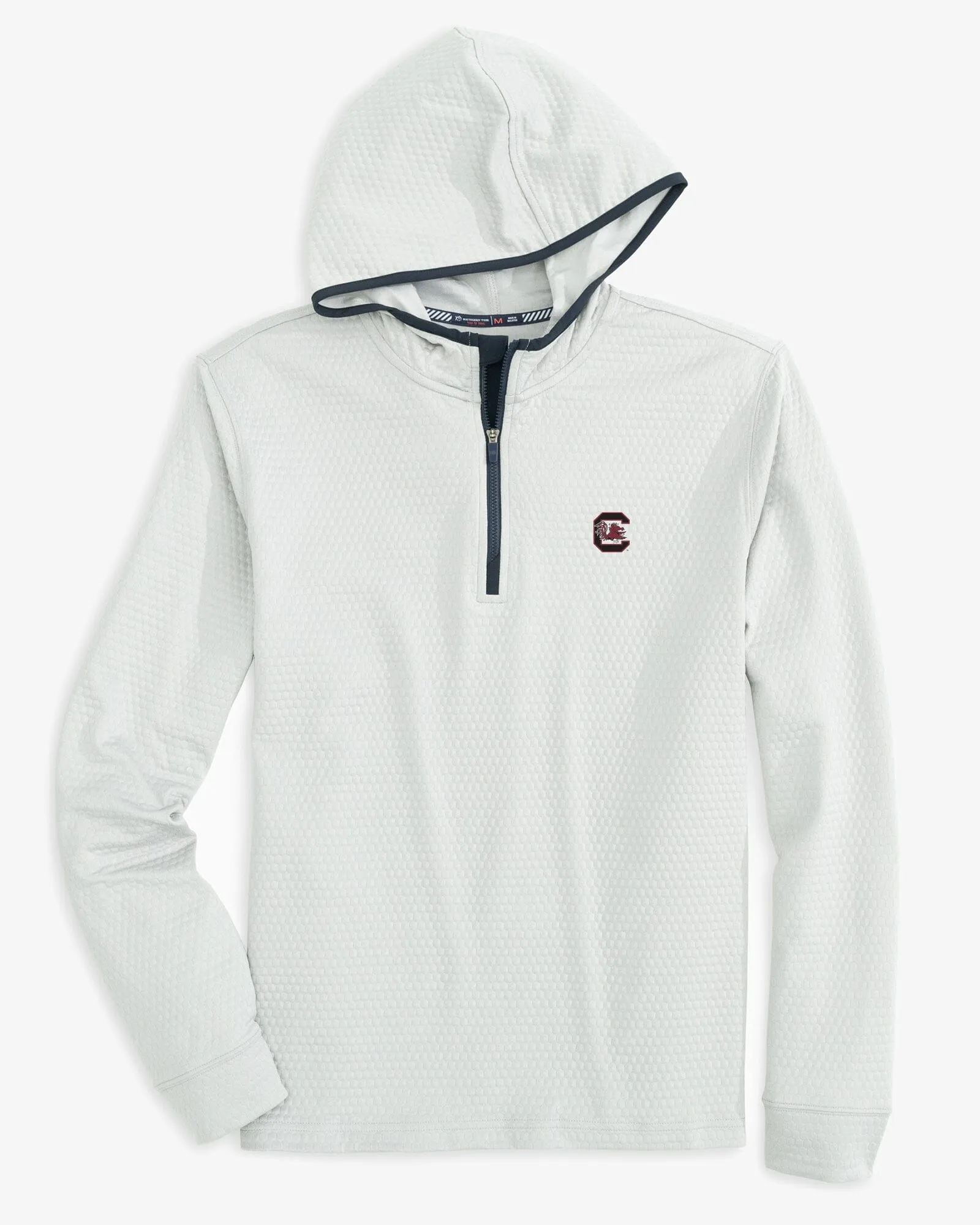 USC Gamecocks Scuttle Heather Quarter Zip Hoodie sold by Southern Tide product image thumbnail 2