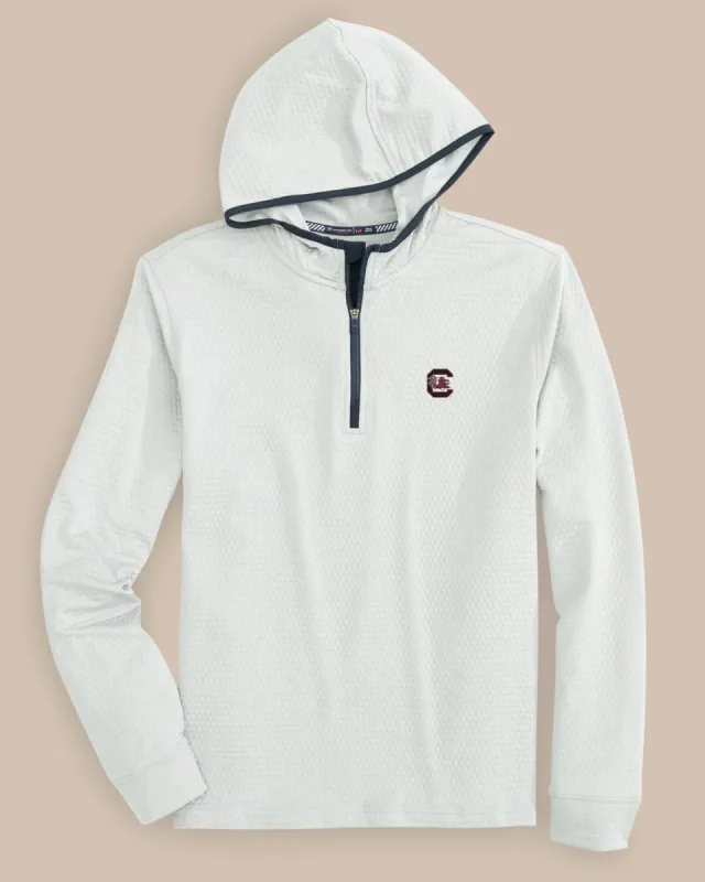 USC Gamecocks Scuttle Heather Quarter Zip Hoodie sold by Southern Tide