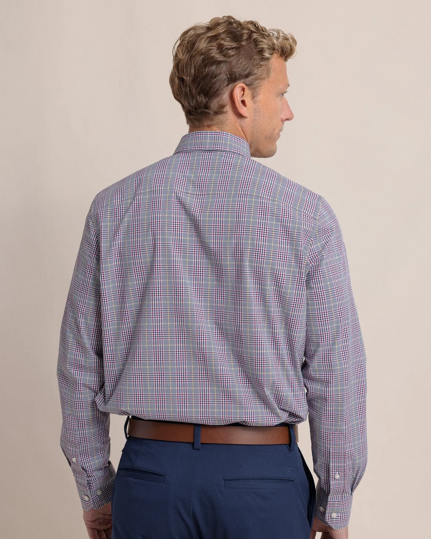Charleston Brunswick Plaid Long Sleeve Sport Shirt sold by Southern Tide product image thumbnail 4