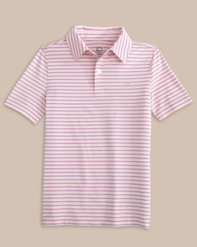 Boys Driver Carova Stripe Polo Shirt sold by Southern Tide