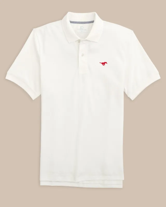 SMU Mustangs Skipjack Polo sold by Southern Tide