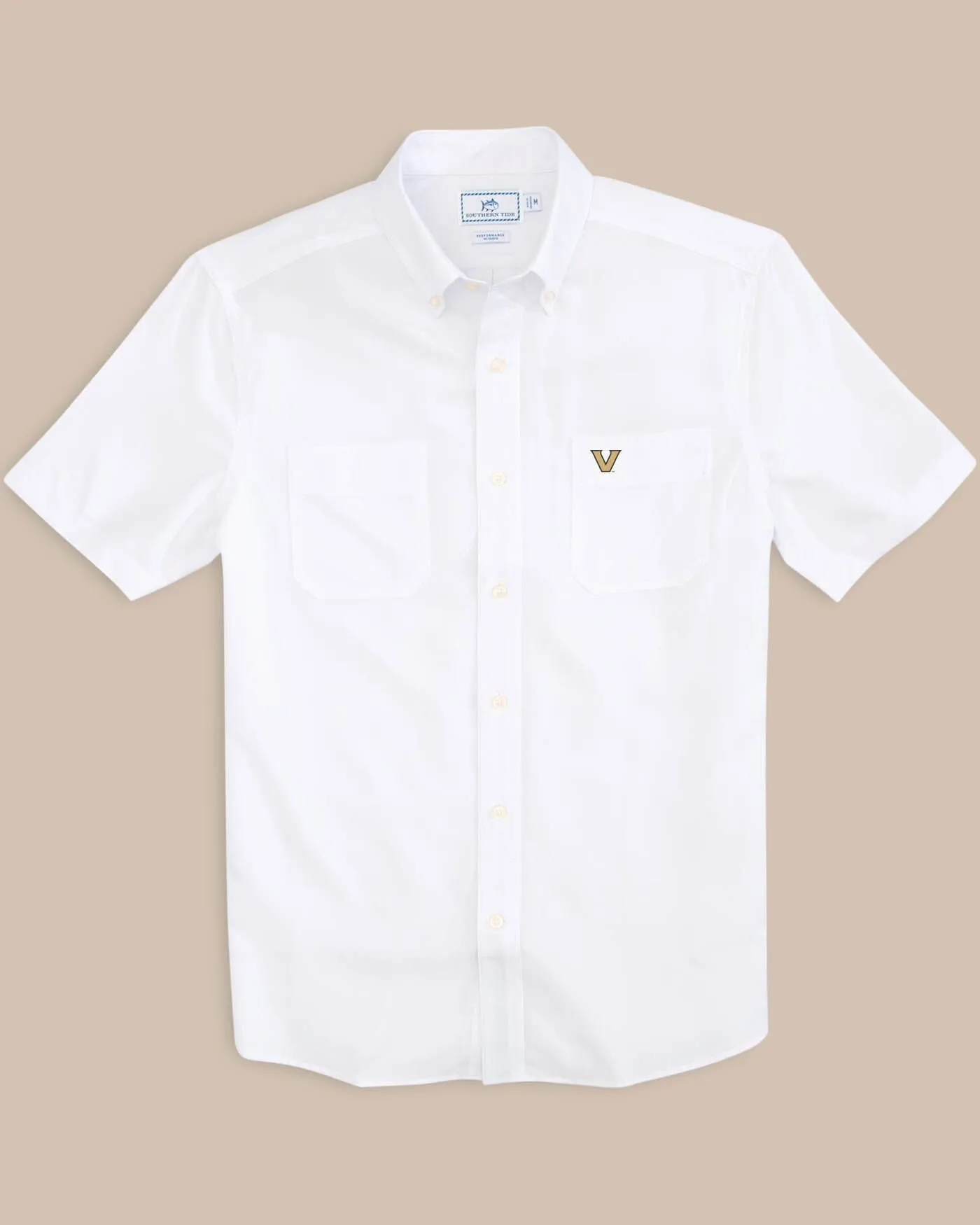 Vanderbilt Commodores Short Sleeve Button Down Dock Shirt sold by Southern Tide
