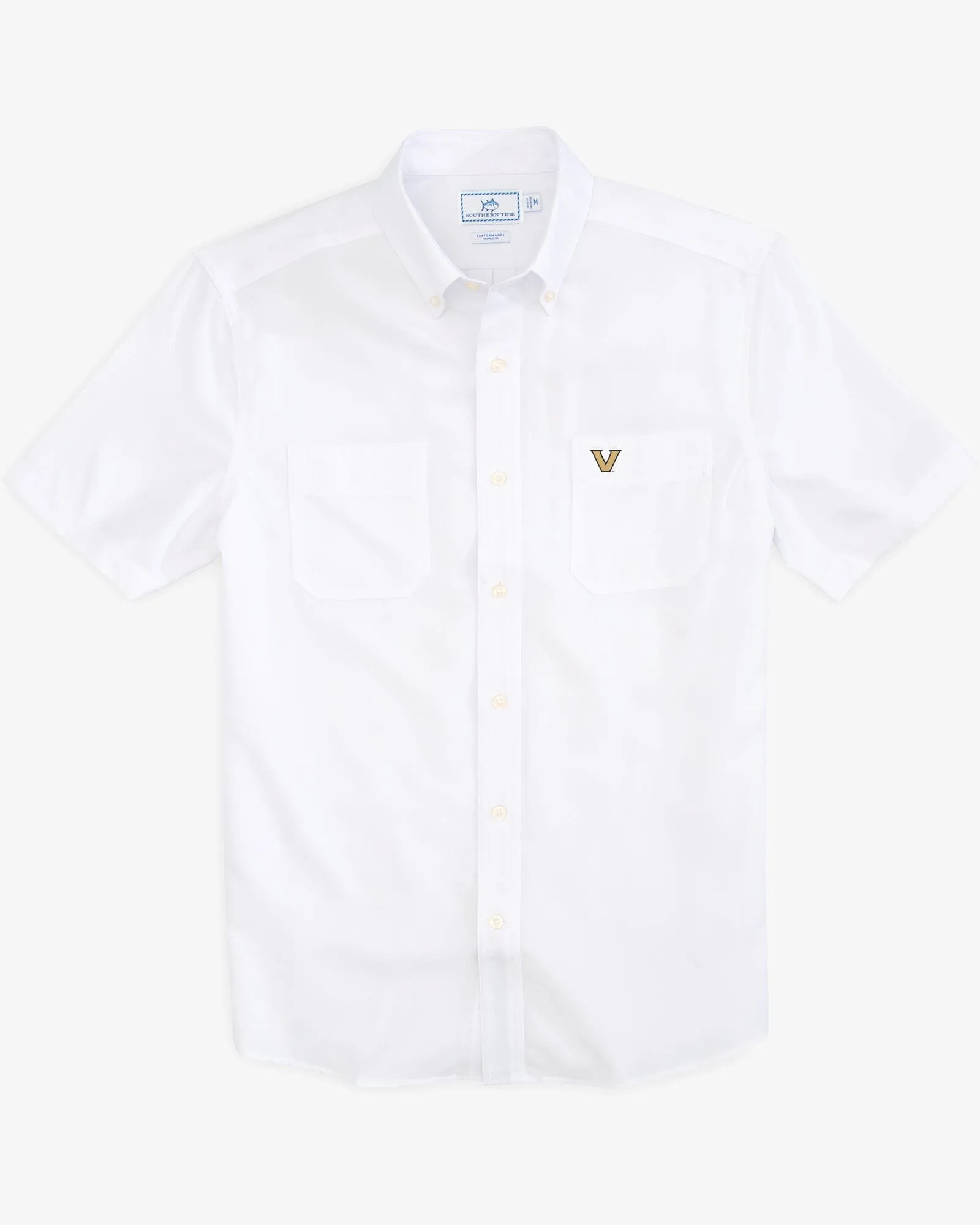 Vanderbilt Commodores Short Sleeve Button Down Dock Shirt sold by Southern Tide product image thumbnail 2