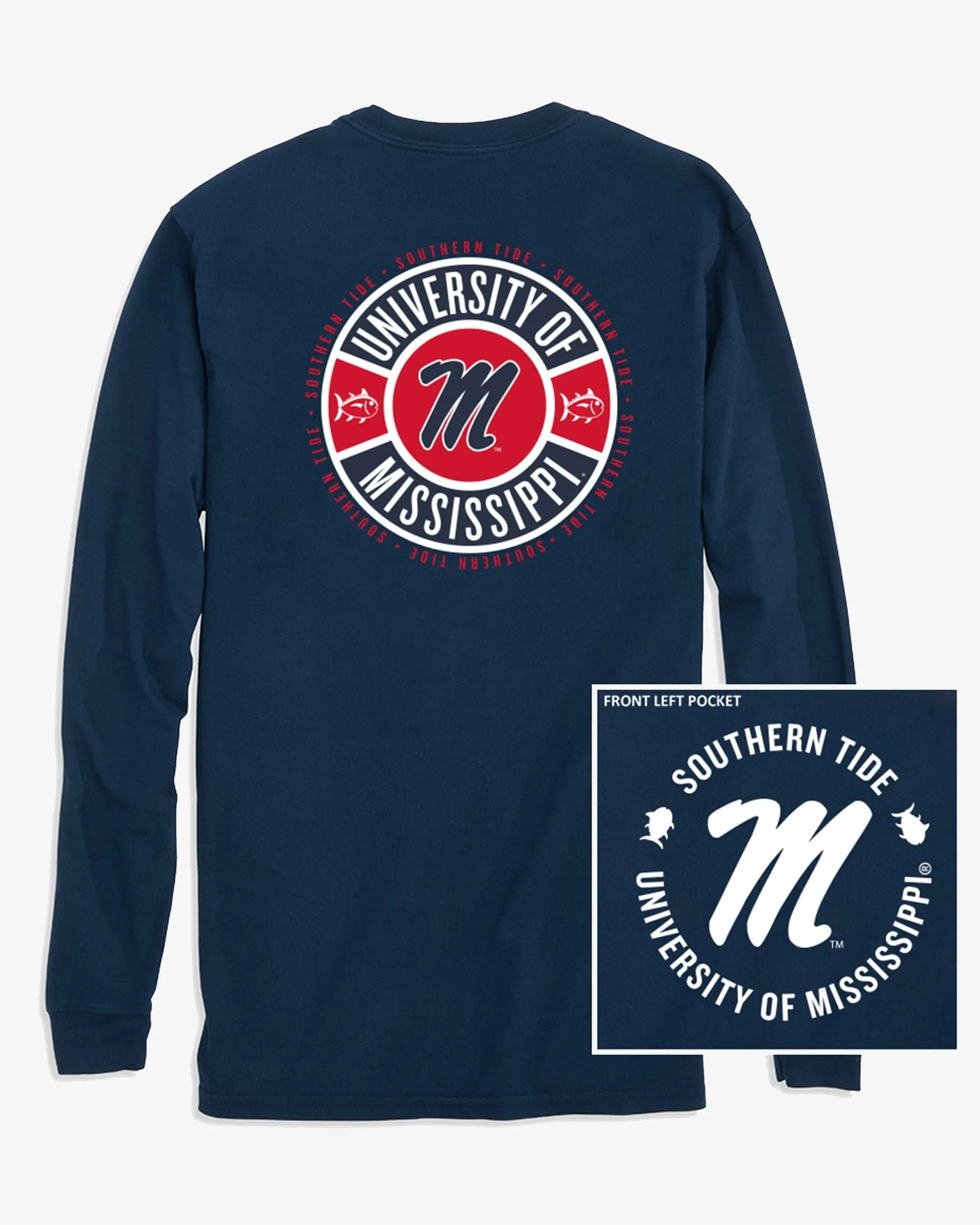 Ole Miss Rebels Ring Badge T-Shirt sold by Southern Tide