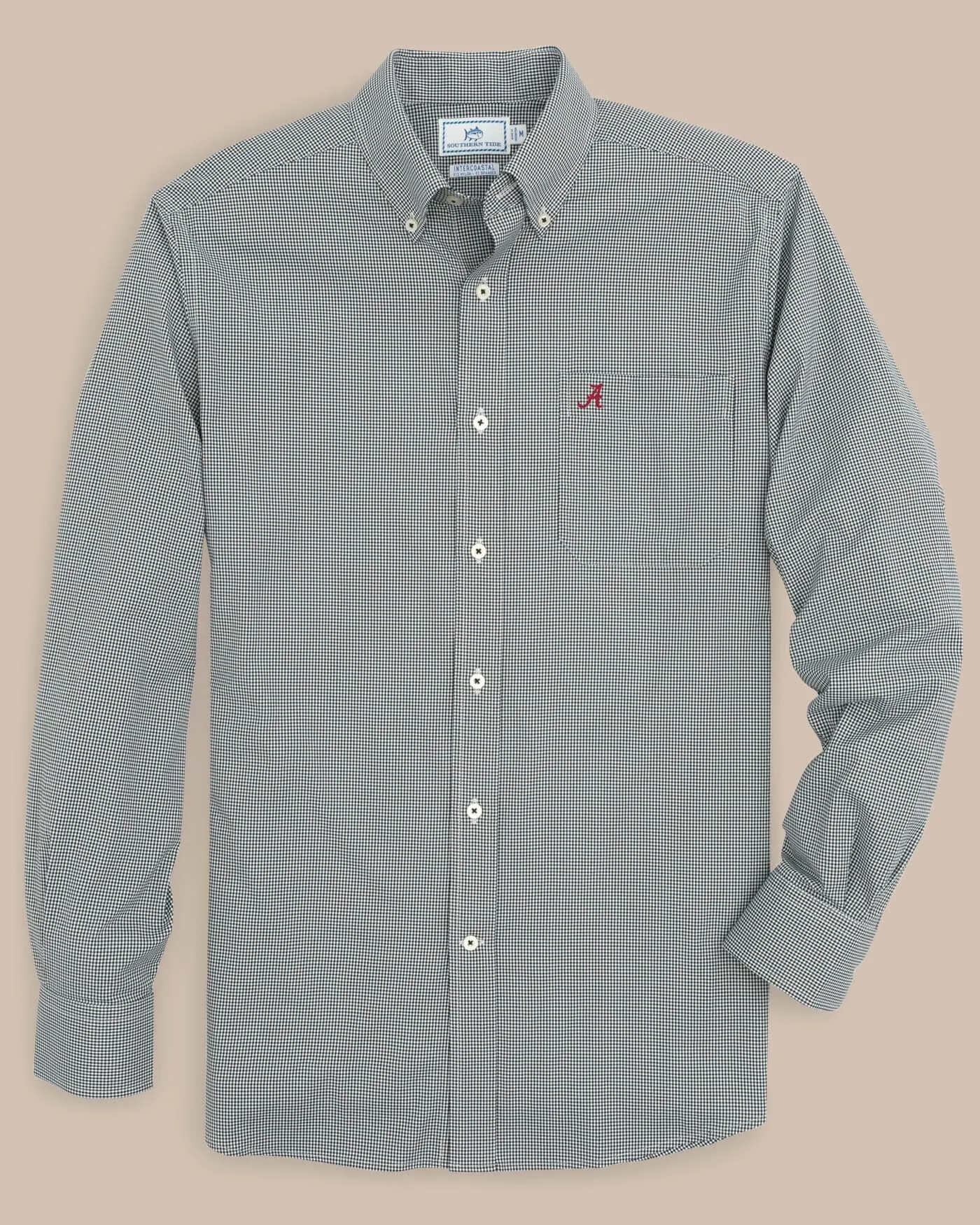Alabama Crimson Tide Gingham Button Down Shirt sold by Southern Tide product image thumbnail 5