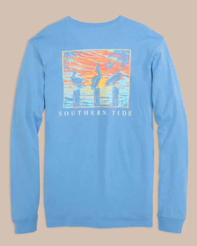 Pelican Sunset Long Sleeve T-Shirt sold by Southern Tide