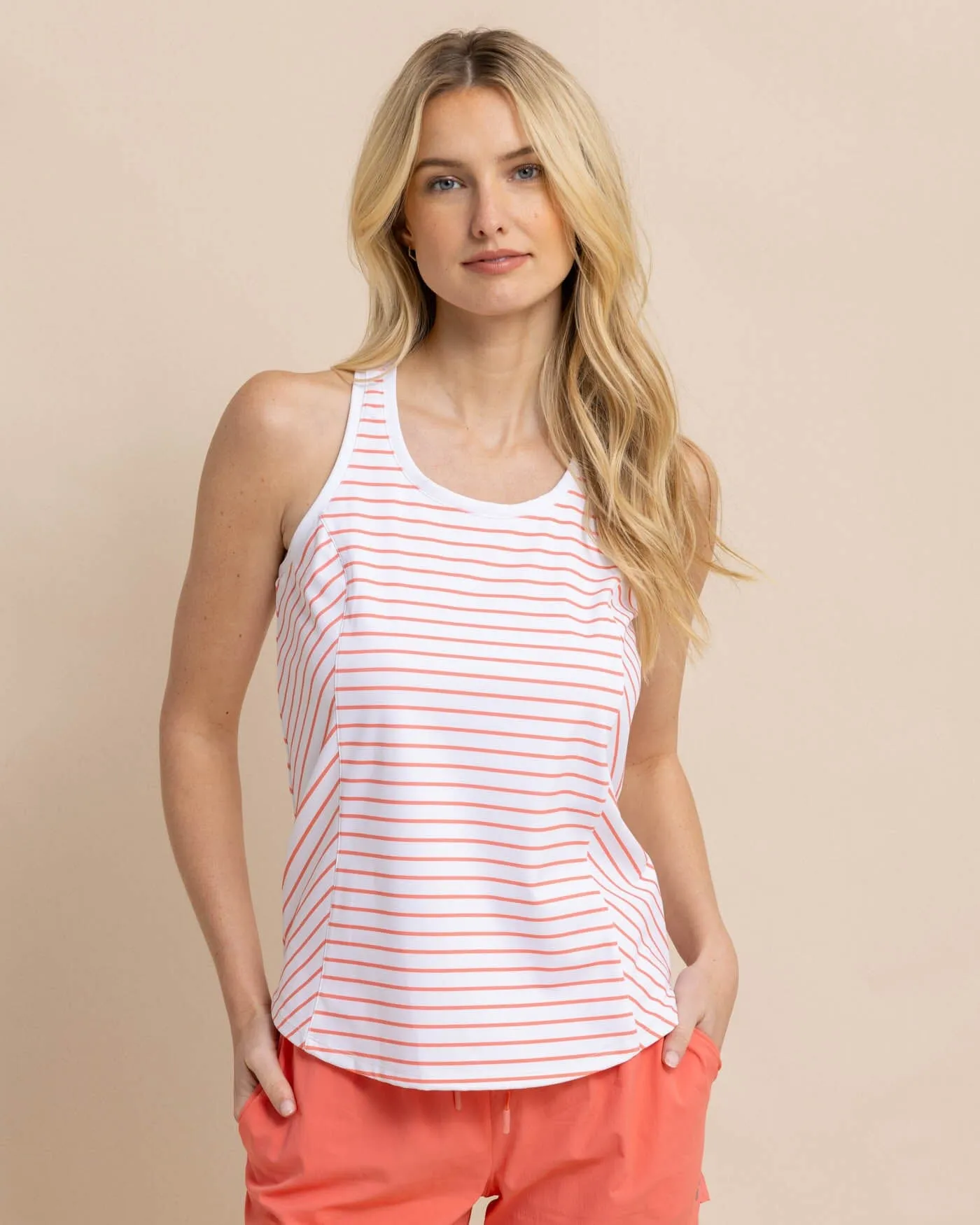 Myra Stripe Racerback Tank sold by Southern Tide