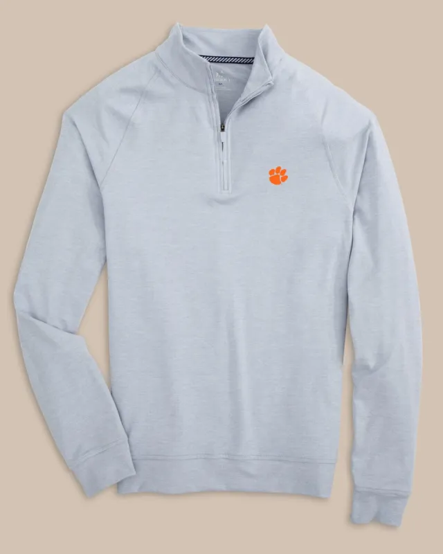 Clemson Tigers Cruiser Heather Quarter Zip Pullover sold by Southern Tide