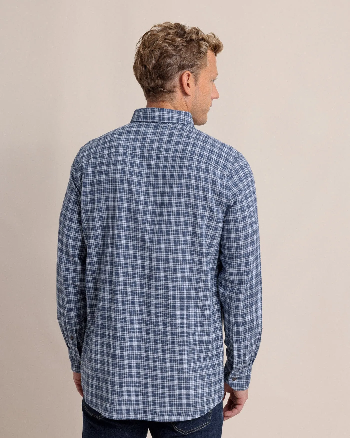 Barnwell Plaid Long Sleeve Sport Shirt sold by Southern Tide product image thumbnail 5
