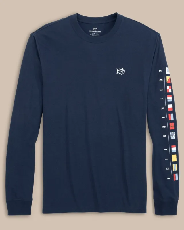 ST Nautical Flags Long Sleeve T-Shirt sold by Southern Tide