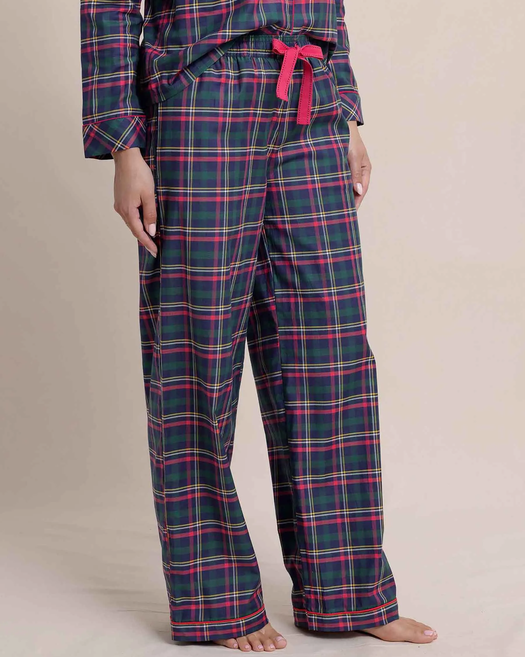 Women's Partridgeberry Plaid Lounge Pant sold by Southern Tide product image thumbnail 3