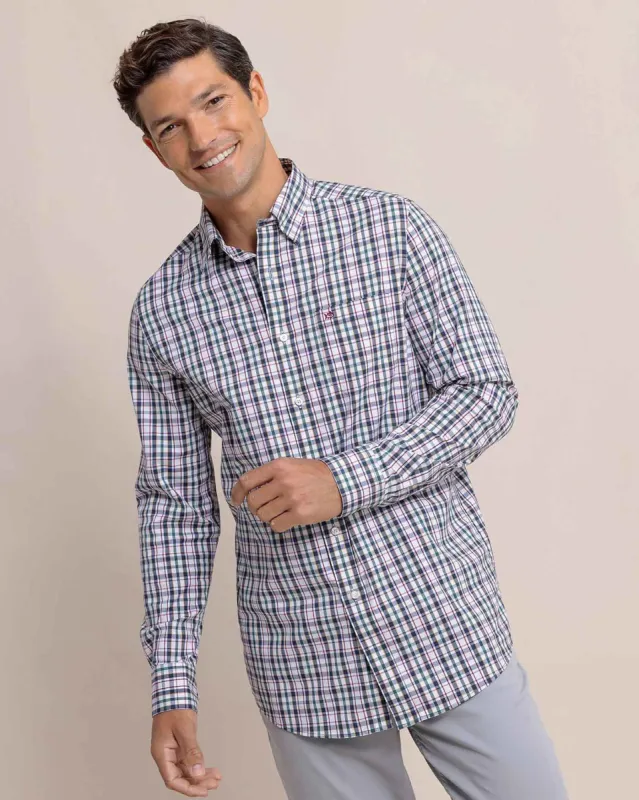 Charleston Master Plaid Long Sleeve Sport Shirt sold by Southern Tide