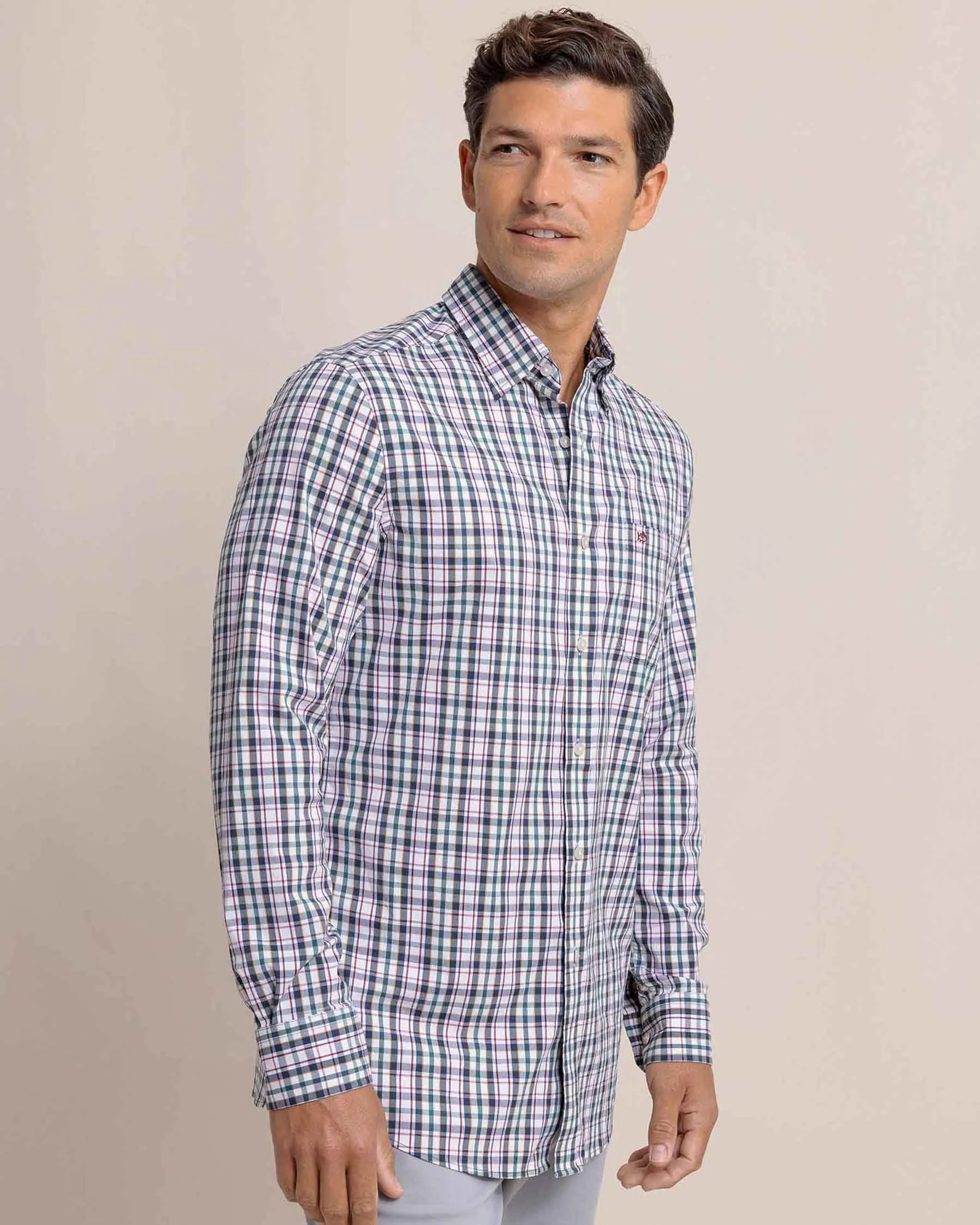 Charleston Master Plaid Long Sleeve Sport Shirt sold by Southern Tide product image thumbnail 3