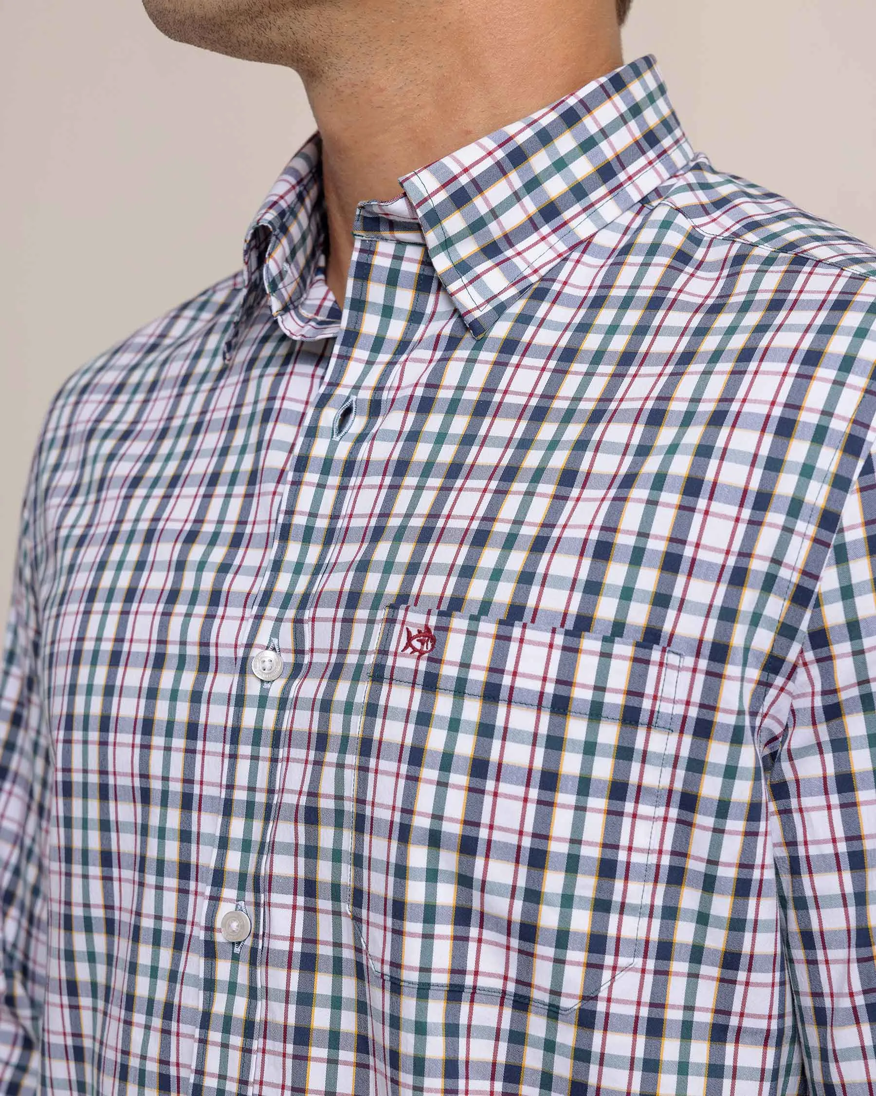 Charleston Master Plaid Long Sleeve Sport Shirt sold by Southern Tide product image thumbnail 2
