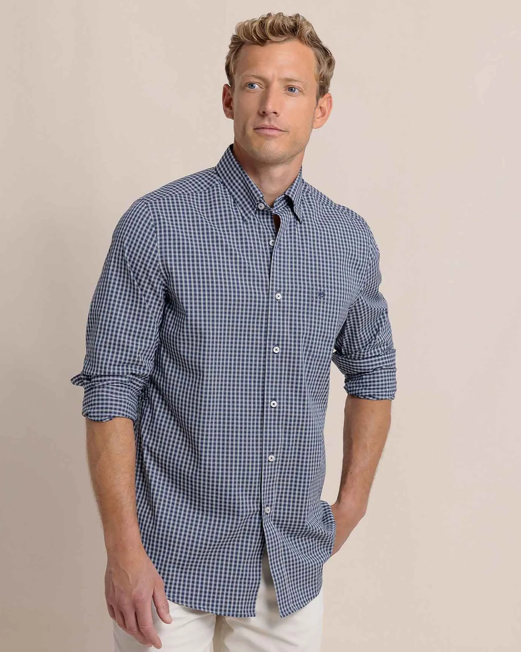 Charleston Pender Plaid Long Sleeve Sport Shirt sold by Southern Tide product image thumbnail 3