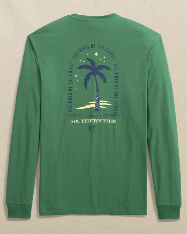 ST Holiday Palm Long Sleeve T-Shirt sold by Southern Tide