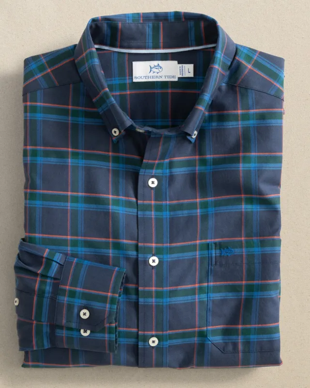 Jekyll Plaid Skipjack Long Sleeve Sport Shirt sold by Southern Tide