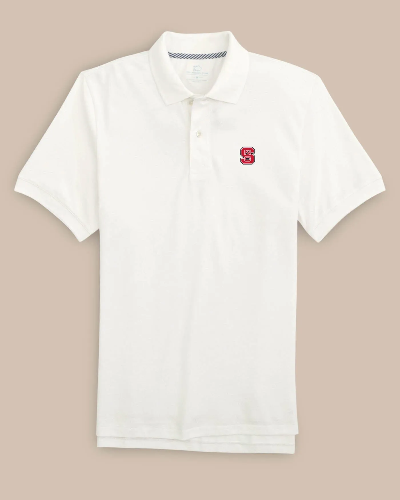 NC State Wolfpack Short Sleeve Skipjack Polo sold by Southern Tide product image thumbnail 4