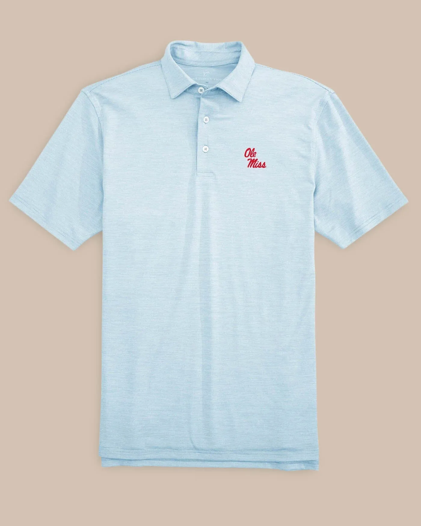 Ole Miss Stacked Driver Spacedye Polo Shirt sold by Southern Tide